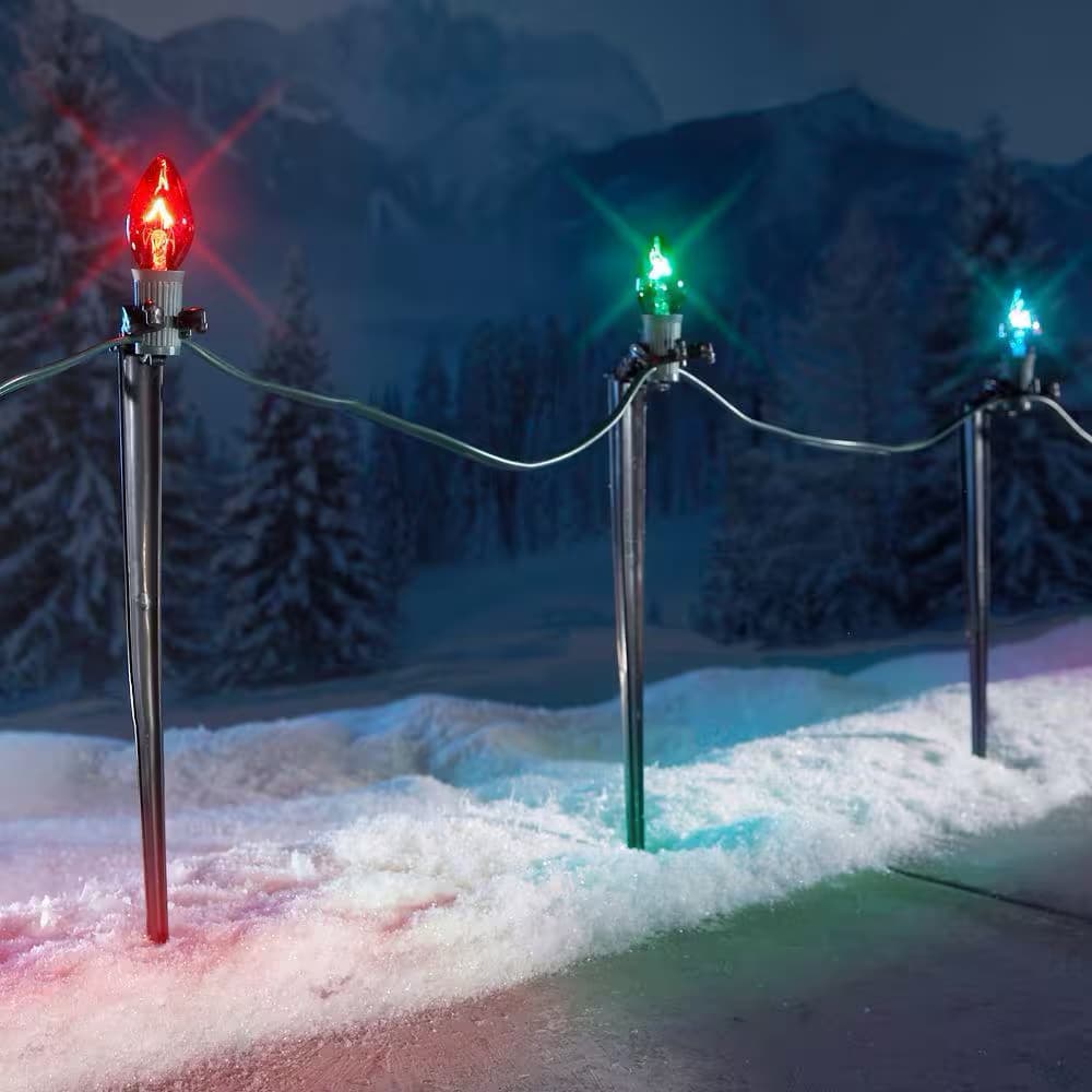 Home Accents Holiday 25 Pack 12 in. Light Stakes