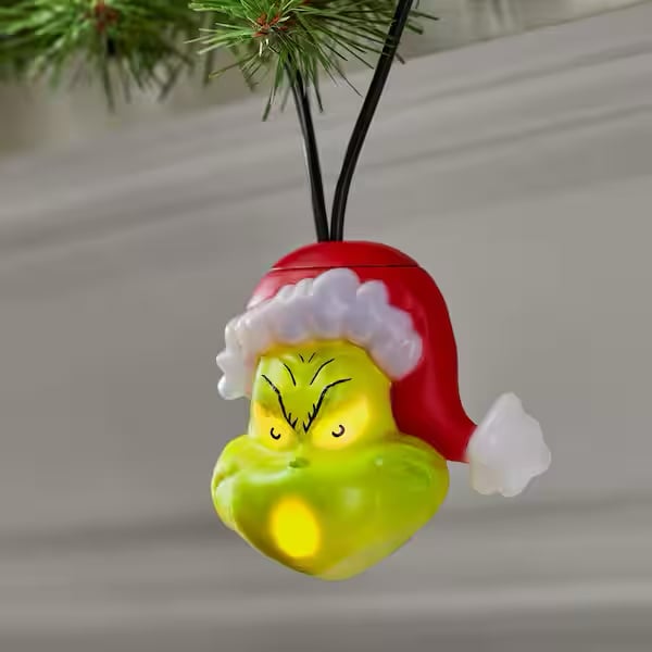 Musical Grinch Battery-Operated Lights (8 Pack)